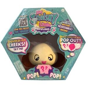 My Squishy Little Dumplings Interactive Collectible With Accessories- Dot (blue)